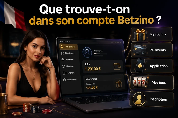 Que trouve-t-on dans son compte Betzino ?