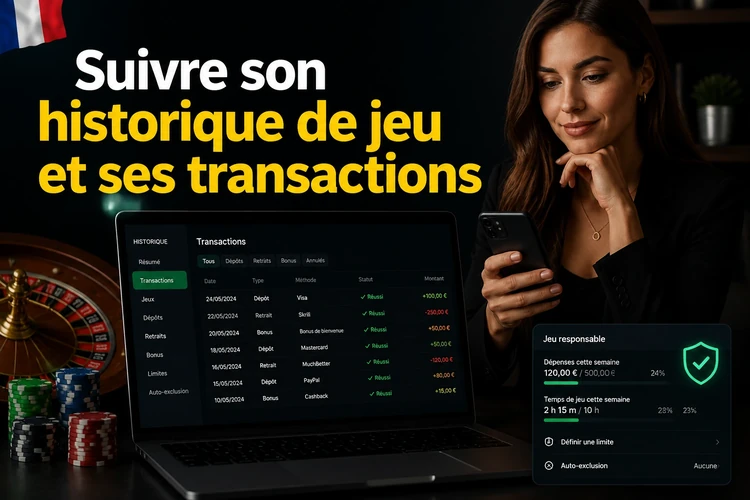 Suivre son historique de jeu et ses transactions